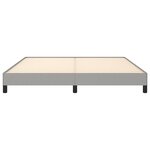 vidaXL Cadre de lit sans matelas gris clair 180x200 cm tissu