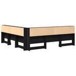 vidaXL Tête de lit de rangement Chêne noir 180 cm Bois d'ingénierie
