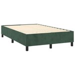 vidaXL Sommier à lattes de lit avec matelas vert foncé 120x190 cm