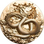 BLACK DRAGON OF RADIANCE 9 Dragons Series 5 Once Argent Monnaie 18888 Francs Chad 2024