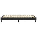 vidaXL Cadre de lit à ressorts noir 120x200 cm velours