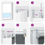 vidaXL Store enrouleur occultant jaune largeur du tissu 146 6 cm