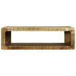 vidaXL Meuble TV avec étagère Marron Bois de manguier massif