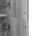 vidaXL Buffet haut sonoma gris 70x35x180 cm bois d'ingénierie