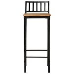 vidaXL Chaises de bar lot de 4 bois de manguier massif brut