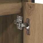 vidaXL Cabinet de Lavabo avec stockage Chêne artisanal 60 x 35 x 60 cm