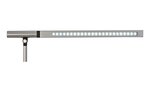 Luminaire de bureau LED rubia col. vario, régl., port USB argenté MAUL