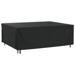 vidaXL Housse de salon de jardin noir 200x160x70 cm imperméable 420D