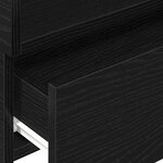 vidaXL Table de chevet murale noir 45x26x28 5 cm