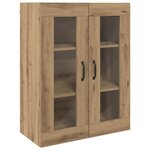 vidaXL Armoire murale suspendue Montage mural Marron 69 5 x 34 x 90 cm
