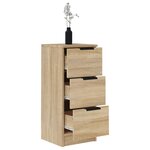 vidaXL Buffets 2 Pièces Chêne Sonoma 30x30x70 cm Bois d'ingénierie