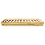vidaXL Cadre de lit sans matelas 160x200 cm bois massif de chêne