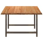 vidaXL Table à manger marron clair bois de chêne massif rectangulaire