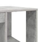 vidaXL Bureau gris Gris béton