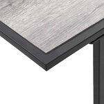 vidaXL Table de Jardin Gris 100 x 55 x 70 cm Acier et DPC