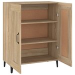 vidaXL Buffet Chêne sonoma 69 5x34x90 cm Bois d'ingénierie