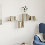 vidaXL Étagère murale chêne sonoma 104 5x10x43 cm bois d'ingénierie