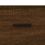 vidaXL Buffet haut Chêne marron 34 5x34x180 cm Bois d'ingénierie