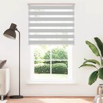 vidaXL Store zèbre gris clair largeur du tissu 125 9 cm polyester
