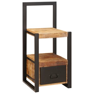 vidaXL Porte-vêtements 40x40x90 cm Bois Massif Rugueux Mango