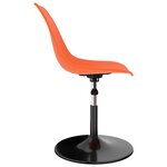 Vidaxl chaises de salle à manger pivotantes 2 pièces orange pp