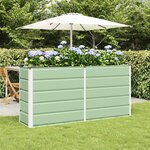 vidaXL Jardinière Vert 160 x 40 x 75 cm Acier