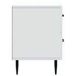 vidaXL Cabinet de chevet Blanc 62 x 34 5 x 47 5 cm Bois d'ingénierie