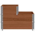 vidaXL Lit surélevé à 3 niveaux marron 120x80 cm bois pin massif