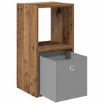 vidaXL Table de chevet 2 pc Bois ancien 30 5 x 27 x 59 5 cm