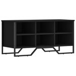 vidaXL Armoire à chaussures noir 90x38x45 5 cm bois d'ingénierie