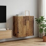vidaXL Armoire Murale 59 x 31 x 60 cm Bois d'ingénierie Bois ancien