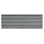 vidaXL Tôle en acier galvanisé 12 pièces Gris