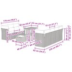 Ensemble de 10 Pièces de Canapés de Jardin avec Coussins Beige Poly Rattan