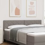 vidaXL Tête de Lit en Tissu Géométrique Taupe 180 cm tissu