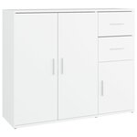 vidaXL Buffet Blanc 91x29 5x75 cm Bois d'ingénierie
