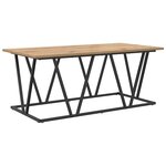 Table basse vidaXL Artisan en chêne 100x50x40 cm  bois reconstitué et métal
