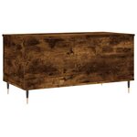vidaXL Table basse Chêne fumé 90x44 5x45 cm Bois d'ingénierie