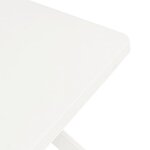 vidaXL Table de bistro Blanc 70x70x72 cm Plastique