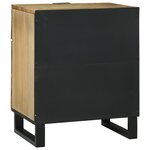 vidaXL Table de nuit 50x33x60 cm en bois massif de manguier