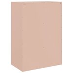 vidaXL Buffet haut rose 67x39x95 cm acier