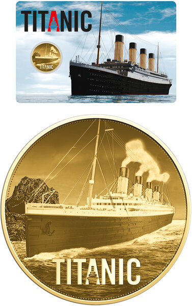 Monnaie TITANIC 1/1000 Oz Medaille Or (PRÉCOMMANDE)