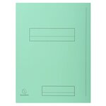 Paquet De 50 Chemises Imprimées 2 Rabats Super 210 - 24x32cm - Vert Clair - X 5 - Exacompta