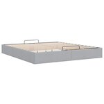 vidaXL Cadre de lit ottoman sans matelas gris clair 160x200 cm tissu