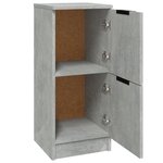 vidaXL Buffet Gris béton 30x30x70 cm Bois d'ingénierie