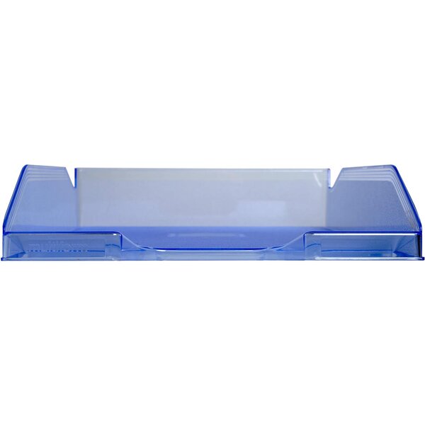 Corbeille À Courrier Combo Midi Translucide Grainé Linicolor - Bleu Glacé - X 6 - Exacompta