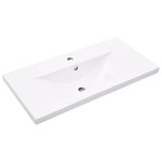vidaXL Ensemble de meubles de salle de bain 2 Pièces gris béton