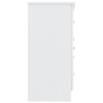 vidaXL Buffet ALTA blanc 77x35x73 cm bois massif de pin