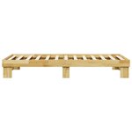 vidaXL Cadre de lit sans matelas 80x200 cm bois massif de chêne