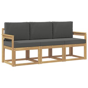 vidaXL Ensemble de canapés d'extérieur 3 Pièces