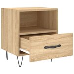 vidaXL Tables de chevet 2 Pièces chêne sonoma 40x35x47 5 cm